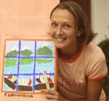 click for WTA player painting photo gallery