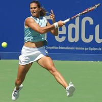 click for to see larger at Fed Cup photo gallery