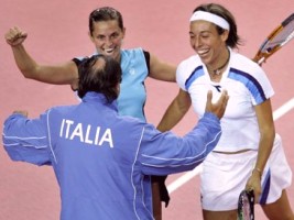 click for to see larger at Fed Cup photo gallery