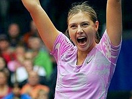 click for Sharapova news photo search-- Maria is 6 feet 2 inches tall, but has jokingly said that she would prefer to be called 6-1