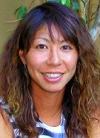 Shinobu at the players party in Los Angeles on August 4, 2003-- click for Asagoe news photo search